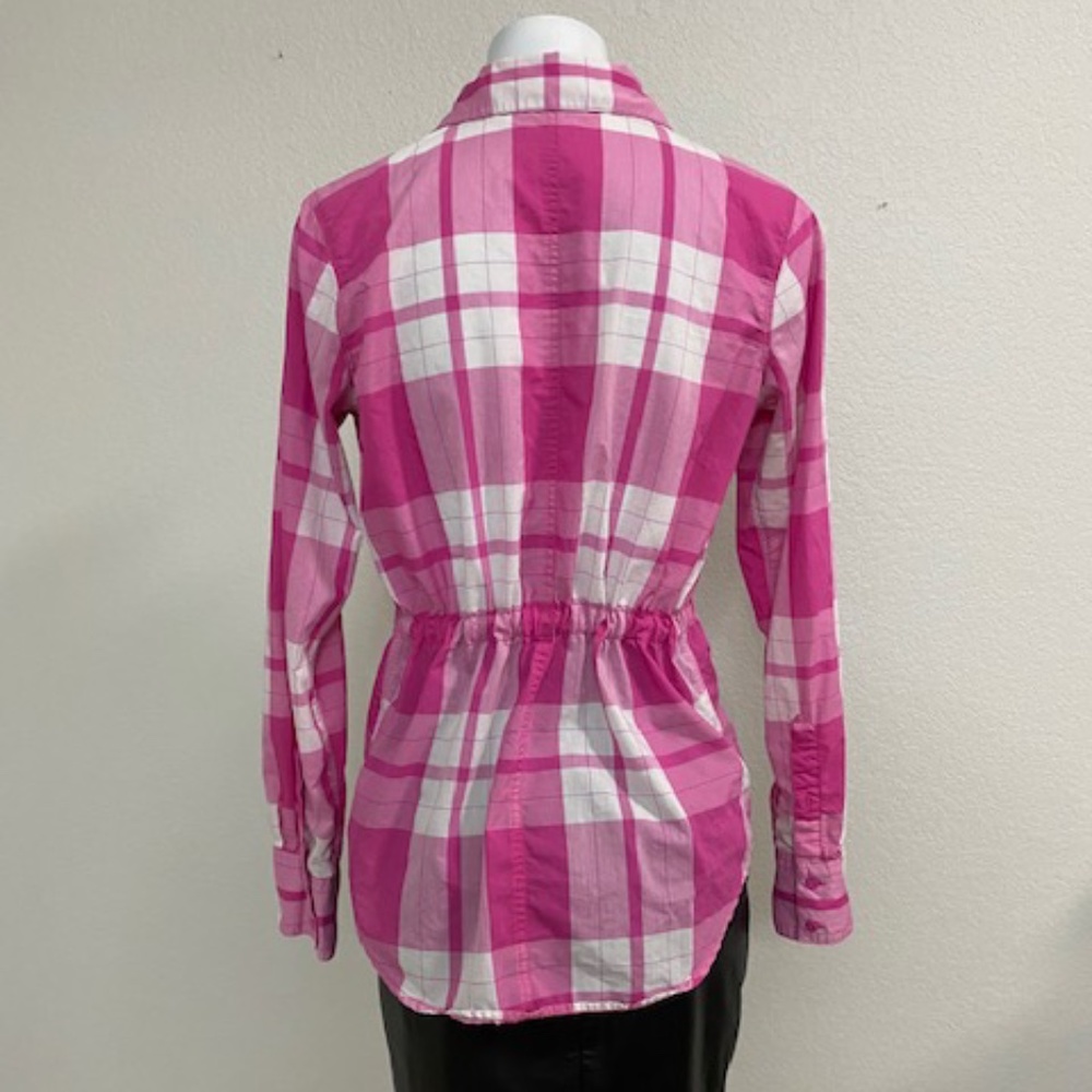 The North Face Pink Plaid Shirt Size Medium - Picture 7 of 13